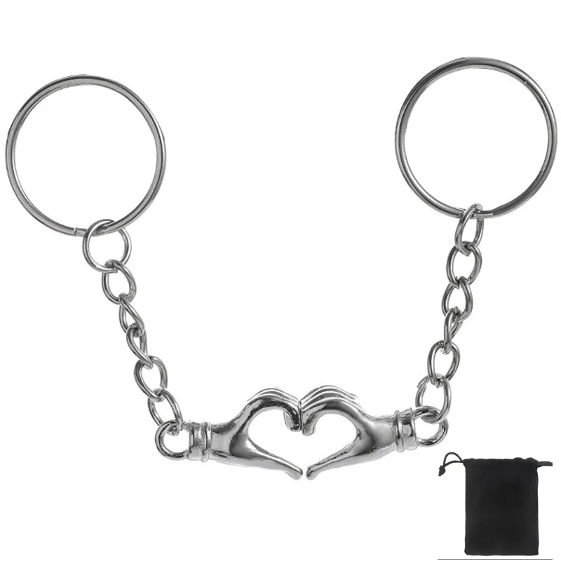 HandLink™ Couple Keychain 💑 — Always Connected Together